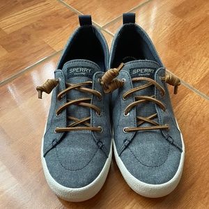 Sperry denim shoes